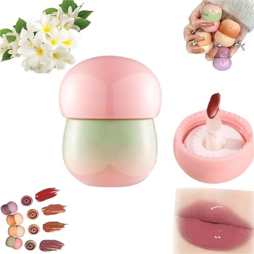 Blurring Pudding Pot Lip,Pudding Glow Lip Balm, Smooth Lip Gloss for Nourished,Non-Sticky Glossy Tinted Lip Balm Makeup,Long-Lasting Waterproof and Non-Sticky Brilliant Color (#2)