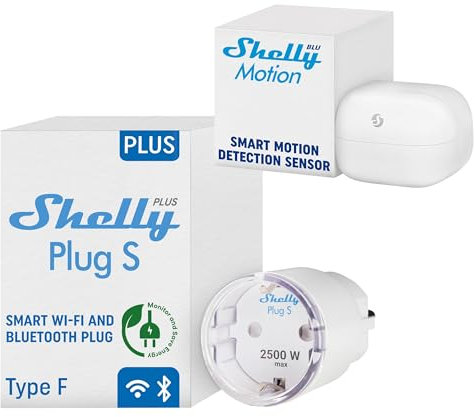 Shelly Plus Plug S + Shelly Blu Motion