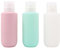 Lkw Ogechi 3 Piezas Botella de Viaje 200 ML, Botellas de Viaje de 3 Piezas para Artículos de Tocador de Gran Capacidad, Botella Exprimibles Recargables de Silicona de 200 ML, a Prueba de Fugas