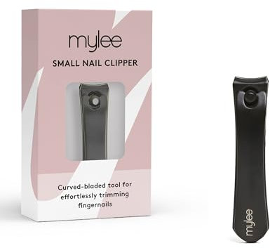 Mylee Small Nail Clipper – Professional, Sleek, Matte Black, Stainless Steel, Salon-Quality Small Nail Clipper for Precision Trimming of Fingernails