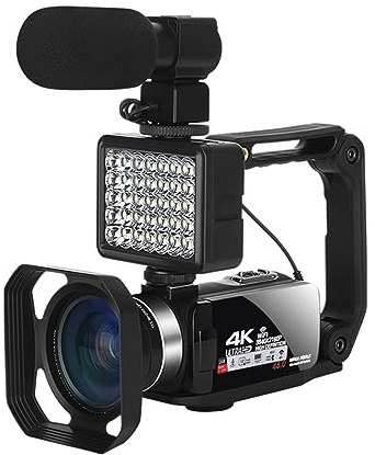 nmbhus UHD 4K Vlogging Video Cameras WIFI Live Streaming Webcam Outdoor Digital Camcorder Portable Blogger Recorder(No SD Card,4)