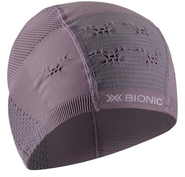X-Bionic Advanced Helmet Cap für den Wintersport - Fortschrittliches Schweißmanagement, Temperaturregulierung und Komfort für verbesserte Leistung beim Skifahren und Snowboarden - Lavendel/Grau, L/XL