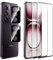 FDHYFGDY 2 Piezas Cristal Templado para Oppo Reno 12 Pro 5G Protector de Pantalla, 2 Piezas Película de Vidrio para Cámara, Dureza 9H, Protector de Pantalla Antiarañazos y Antiburbujas