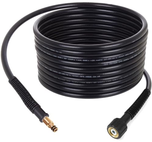 TECHKAR tuyau haute pression 200bar 15m de long compatible avec les nettoyeurs haute pression PARKSIDE PHD 100, 110, 135