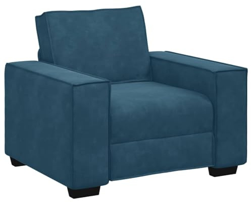 vidaXL Sessel Blau 100x78x84 cm Samt