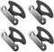 TOPBATHY 4 Piezas Atar Ganchos Anclas D Atar El Ancla Manos Tráiler Ganchos De Cadena De Remolque Atar Anclas Ganchos Muy Enganche D Atar Anclas Equipado Cama Planchar Black