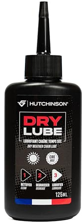Hutchinson - Accessoires de vélo - Lubrifiant pour chaine - Temps Sec - à base de Cire -125 ml