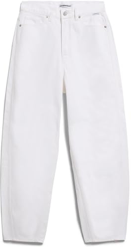ARMEDANGELS Damen Baarly Barrel Jeans, White, L
