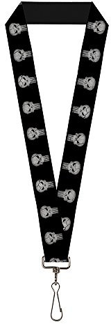 Buckle Down Unisex-Erwachsene Marvel Universe Lanyard-1.0-Stone Punisher Logo Black/Schlsselanhnger, Mehrfarbig, Einheitsgröße