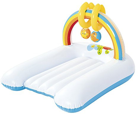 Bestway Up, In & Over Wickelunterlage für unterwegs mit Spielbogen und 2 Spielzeugen, 81x63x46 cm