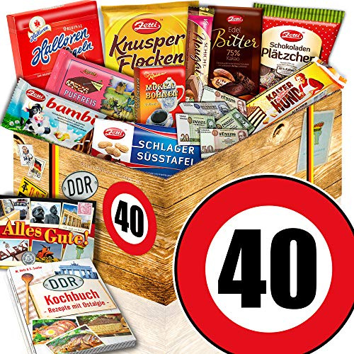 Geschenk 40. Geburtstag - Ostprodukte Schoki - 40-Geburtstag tolle Geschenke
