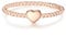GLANZSTÜCKE MÜNCHEN Damen-Ring Herz Sterling Silber rosévergoldet - Damen-Schmuck Freundschafts-Ringe dünner Steck-Ring Herzring