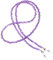 rainbow safety Brillenkette Brillenband Brillenhalter Schlangenkette Natürliche Edelstein Perlen Amazonit Achat Tigerauge Amethyst RC (Amethyst)