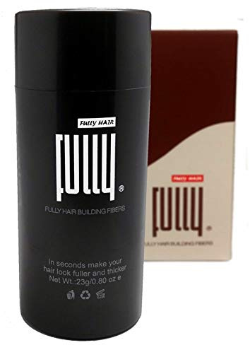 FULLY Hair Fibers – Schütthaar Streuhaar Haarverdichtung – 23g Schwarz | bei lichtem Haar – Kaschieren in Sekunden, volles Haar