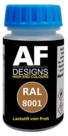 Alex Flittner Designs Lackstift RAL 8001 OCKERBRAUN glänzend 50ml schnelltrocknend Acryl