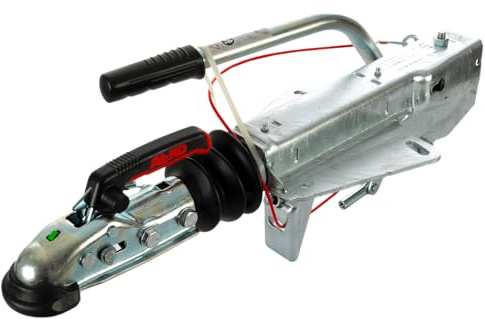 AL-KO Auflaufeinrichtung 161S mit AK161 Kugelkupplung für Anhänger 950–1600 kg V-Deichsel, feuerverzinkter Stahl, Stützlast 100 kg, sichere Verbindung und einfache Montage