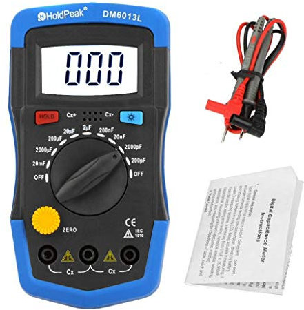 GUMEI Portable Numérique Capacitance Mètre Condensateur Testeur Capacimètre Électronique Auto