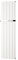 Deco Warm Termoarredo in Alluminio 1800x375 mm Bianco interasse 375 mm Modello selanik - Linea Design Classic