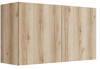 idealShopping GmbH Küchen Hängeschrank Kaya O106-0+ in Wildeiche Nachbildung 100 cm breit