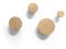 anaan Bubble Wandhaken rund Garderobenhaken aus Holz Kleiderhaken Wandgarderobe Wandmontage Wanddeko Modern Design (4er Set Buche)