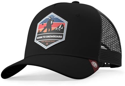 The Indian Face Unisex Born to Snowboard Baseball Kappe, Bleu, One Size