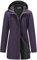 Outdoor Ventures Veste de pluie Softshell pour femme, manteau de pluie fonctionnel, coupe-vent, imperméable, respirante, veste d'extérieur avec capuche pour le printemps, l'automne, l'hiver, violet, L