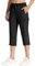 MOCOLY Pantalon Jogging Cargo 3/4 Femme Pantacourt Randonnée été Leger Pantalon Court Sport à Taille élastiquée Pantalon Corsaire Extérieur à Poche Zippée Noir XS