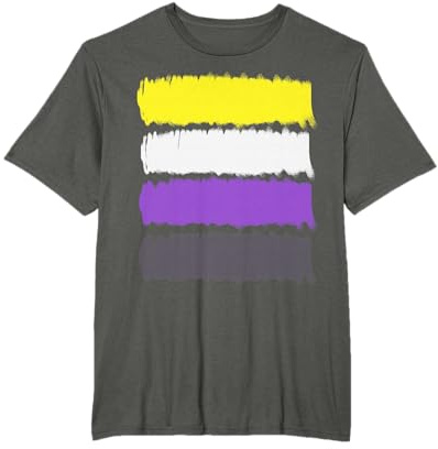 Nonbinary Genderqueer Flagge - LGBTQ Stolz Enby Transgender T-Shirt