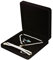 LETURE Boîte à bijoux en velours pour bracelet, collier, boucles d'oreilles, bague (noir)