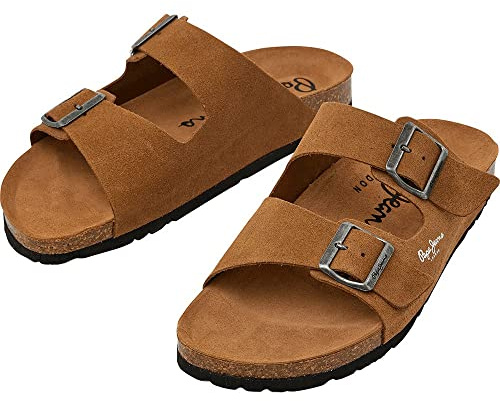 Pepe Jeans Bio Leder Sandalen grün