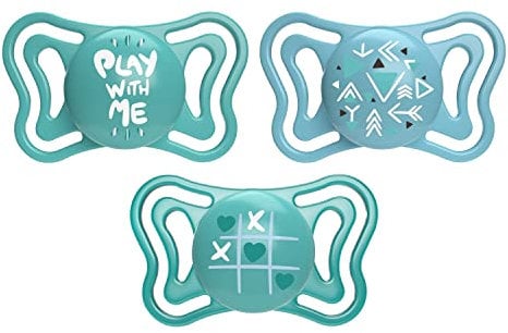 Chicco PhysioForma Light, Succhietto in Silicone 16-36 Mesi, Ciuccio Bimbo con Tettarella in Silicone, Leggero, Forma Ergonomica, Supporta il Corretto Sviluppo della Bocca, Azzurro, 2 pezzi
