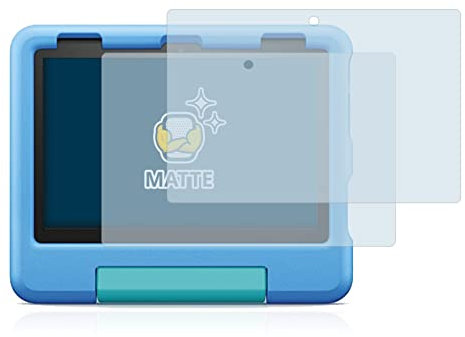 BROTECT Entspiegelungs-Schutzfolie für Amazon Fire HD 8 Kids 2022 (2 Stück) Matte Displayschutz-Folie, Anti-Reflex, Anti-Fingerprint