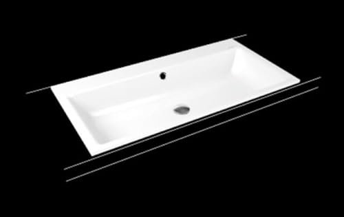 Kaldewei Puro Einbauwaschtisch 3152 900x460x14 mm, 900206003001, Ausführung: Ohne Hahnlochbohrung