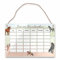 Acryl Glas Stundenplan mit Pferde Motiv zum Aufhängen - personalisierbar mit Namen & abwischbar! - hochwertiger Schulplaner - besonderes Geschenk Einschulung Mädchen