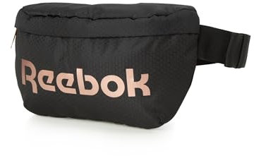 Reebok Bauchtasche – leichte, stilvolle Umhängetasche für Damen und Herren, mit verstellbarem Riemen, Black Verona, Einheitsgröße, Hüftgurt-Gürteltasche