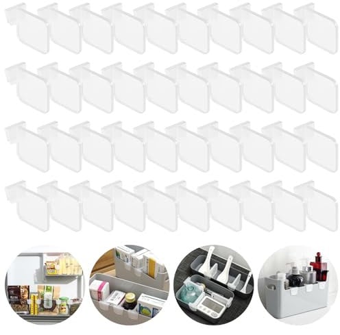 Regerly Kühlschrank Trennwand 40 Stück kühlschrank Trennwand Regal Transparent Kühlschrank Trenner Multifunktionale Lagertrenner Kühlschrank Raumzuteiler Für Tägliche Kühlschranklagerung Verwendet
