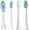ITECHNIK Ersatzbürsten Kompatibel mit Philips Sonicare Elektrische Zahnbürste, 4er Weiß Diamonds Standard Schallzahnbürstenköpfe, Modell-HX6064 Medium