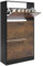 Blisswood 3 Drawer Shoe Cabinet, Wooden Shoe Storage Organiser Cupboard Unit Hallway Furniture, freestanding Entryway 3 tier Modern Shoes Rack Cabinet Footwear Stand for Shoes (Black & Rustic)