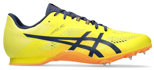 ASICS Damen Hyper MD Sneaker, Bright Yellow/Blue Expanse, 40 EU