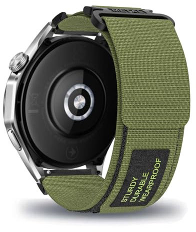 KUWAI Nylonarmband für OnePlus Watch 2 Armband, Nylon Klettverschluss Armbänder mit OnePlus Watch 2 Armbänder Atmungsaktiv Sportlicher Armband mit OnePlus Watch 2 Armband (B)