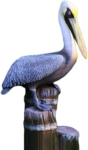 MFAOSHI Gartenstatuen,Pelikane Ornament,Seltene Vögel Skulptur Aus Kunstharz, Handwerk Garten Wasservögel Statue Outdoor Hof Dekoration