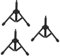 WHAMVOX 3pcs Desk Tripod Microphone Stand Portable Mic Holder for Desktop Use Conferences Online Chats Broadcasts and Recordings