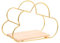 FUNOMOCYA Wandregal wandmontiertes Ablageregal kleine Lagerregale kreatives lagerregal Wand bücherregal wolkenregal Storage Shelves dekoring Heimdekoration modernes Schweberegal Eisen Golden