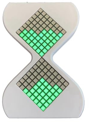 Hfourhnik Clessidra Elettronica 3D, Clessidra Digitale 3D, Elettronico, Clessidra Stampata in 3D, Clessidra Elettronica A LED con Luce Verde