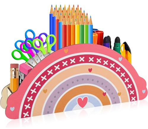 WUSANNA Stiftehalter Kinder Schreibtisch Organizer Kinder Schreibtischorganizer Kinder Stiftehalter Schreibtisch Kinder Ideal für Kindermäppchen und die Organisation im Klassenzimmer Abnehmbar