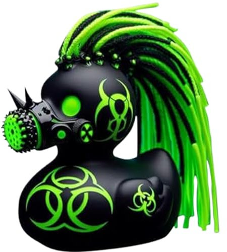 Gummi Enten, einzigartige schwarze Plastikenten, 4,7 x 4,7 x 4 Bad Enten, Sammlerbadesspielzeug, kreative Geschenke für Schreibtischkultur Urlaubsfeier Gefälligkeiten, Style 1