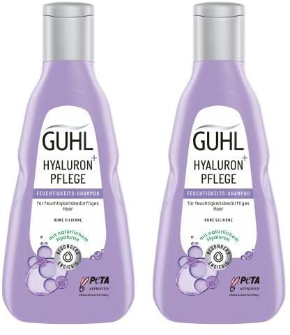 Guhl Hyaluron+ Pflege Feuchtigkeits-Shampoo - Inhalt: 250 ml - Ohne Silikone - Mit natürlichem Hyaluron - Intensive Feuchtigkeit & Pflege (Packung mit 2)