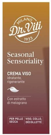 DR. VITI SEASONAL SENSORIALITY CREMA VISO 50 ML IDRATANTE ILLUMINANTE CON OLIO DI ROSA MOSQUETA PELLE SECCA TUBO