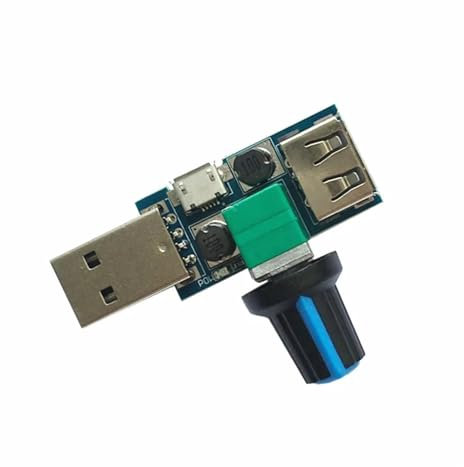 DC 4V-12V USB Fan Governor Wind Speed Controller Regulator with Switch Speed Module Fan Governor Volume Regulator Drop EKFBQBGW