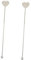 PRETYZOOM Stainless Steel Cocktail Stirrer Set 2pcs Sticks for Glass Tall Pitchers Carafes Fruit Juice